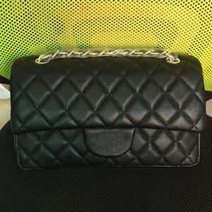 AMONCHY Classic Diamond Lattice Women Shoulder Bags Designer Caviar Handbag Gold-tone Chain Lock Crossbody Bag With Logo Purse