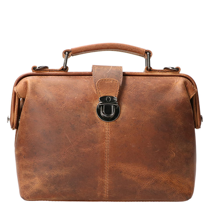 Leather Design Dokterstas Mini Hunter Bruin