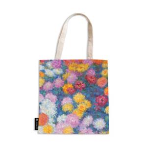Paperblanks canvas tas met rits - monet's chrysanthemums
