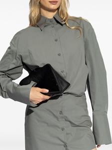 The Attico 8.30PM leather clutch bag - Zwart