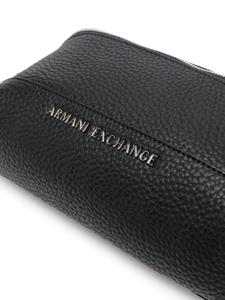 Armani Exchange Heuptas met logoplakkaat - Zwart