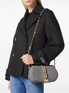 Versace Greca Goddess embossed shoulder bag - Grijs