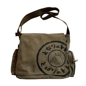 MyCoollife Totoro Schoudertas Totoro Canvas Casual Vierkante Rugzak Crossbody Tas