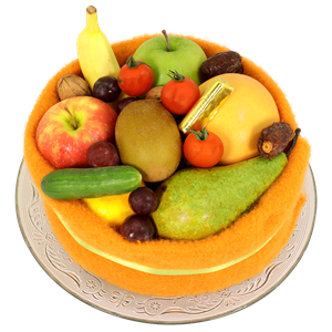 Boeketcadeau Fruittaart