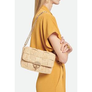 VANESSA BRUNO Handtas in raffia Moon