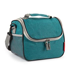 PlasticForte Koeltas/lunchtas Callela - groen - 6.5 liter - 17 x 26 x 20 cm - koelbox tas - picknick/strand - lun -