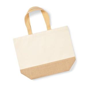 Westford Mill canvas draagtas met jutebasis XL