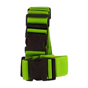 Merkloos Dunlop Kofferriem - 2x - verstelbaar - groen - 190 cm x 5 cm - polyester/kunststof -