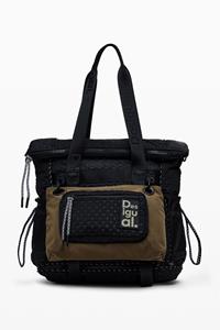 Desigual XL Voyager rugzak met meerdere posities - BLACK