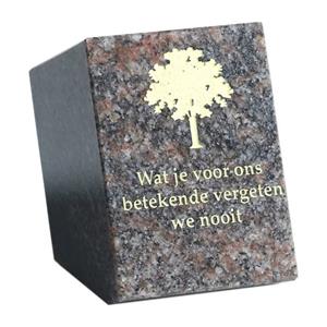 Gedenkartikelen Gedenksteen: Wat je voor ons betekende vergeten wij nooit.