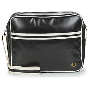fredperry Fred Perry - Classic Shoulder Black/ Ecru - Tasche - Schwarz - Onesize - 100% Polyester,Kunstleder