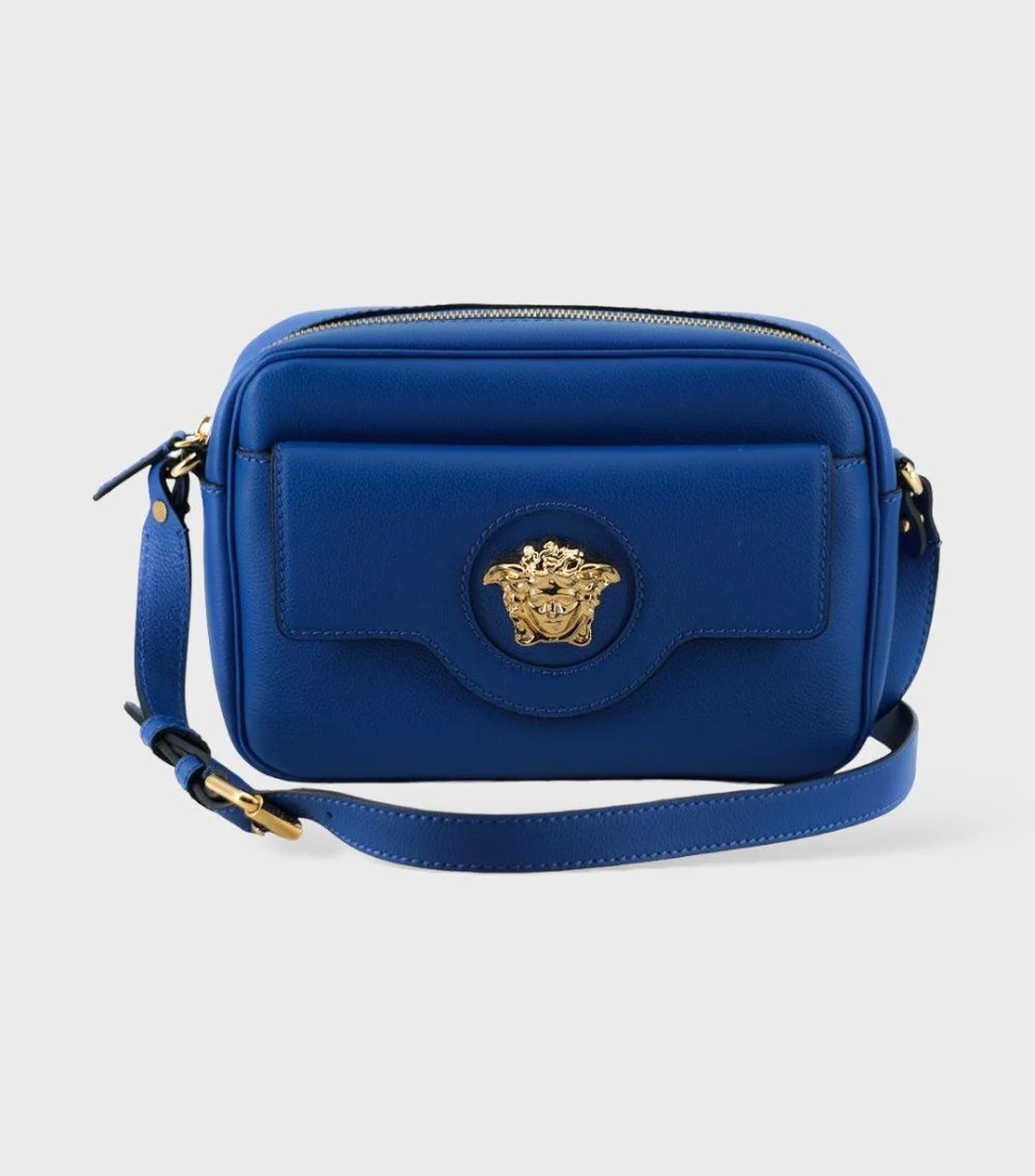 Versace Kalfleer camera schoudertas