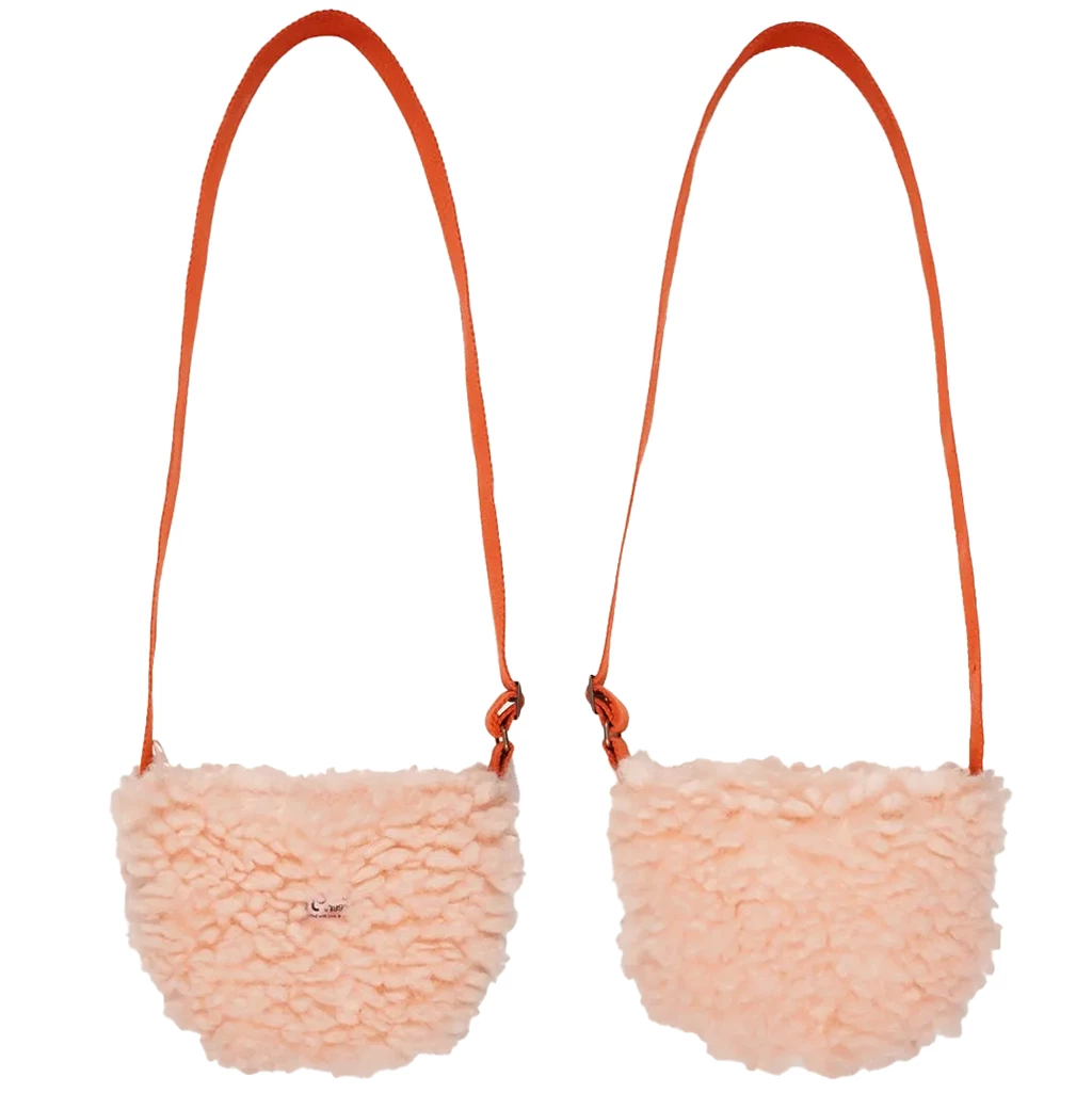 NoNo Meisjes tas fluffy fur buffer pale blush