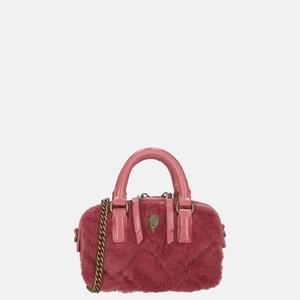 Kurt Geiger faux fur handtasje XS pink combi