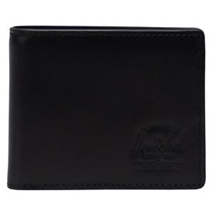 Herschel Hank lederen RFID portemonnee, unisex zwarte portemonnee