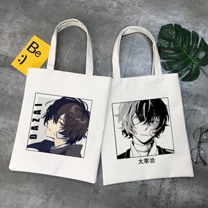 Aidegou2 Japan Anime Bungou Zwerfhonden Chuuya Nakahara Osamu Dazai Handtassen Schoudertassen Casual Winkelen Meisjes Handtas Vrouwen Canvas Tas 24*26cm