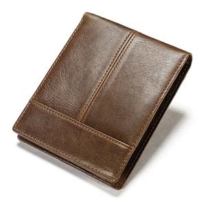 Sports Trend Bag Leren herentas Vintage leren handtas Anti-diefstal kaarttas voor heren One Size bruin