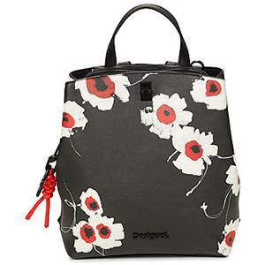 Desigual Mini rugzak met bloemen - BLACK