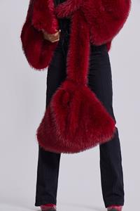 Jaded London Mara Oversized Faux Fur Bag
