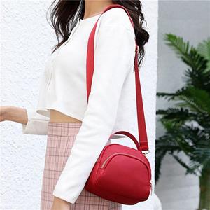 Allstars Mode Multilayer Mini Handtas Nylon Doek Schouder Messenger Bag Grote Capaciteit Waterdichte Tas zwart