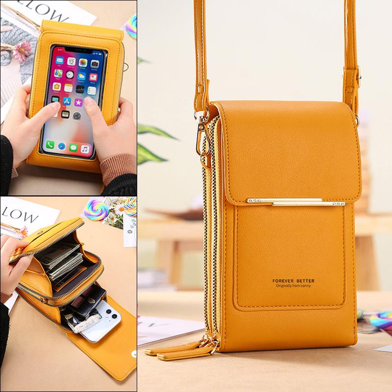 Leather bag Dames Handtas Mobiele Telefoon Portemonnee Schoudertas Vrouwelijke Luxe Dames Portemonnee Clutch PU Leren Crossbody Tassen voor Vrouwen