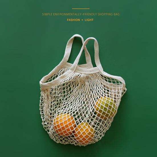 Hercules Ademende Mesh-producttas met handvat Katoenen boodschappentas Mesh-tas voor slaapzaal
