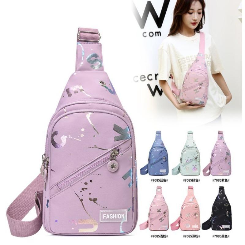 JINBAOSEN BAG Veelzijdige borsttas voor dames, nieuwe trendy Oxford-doek enkele schouder diagonale cross-tas, modieuze reisrugzak voor op de borst, crossbodytas voor dames
