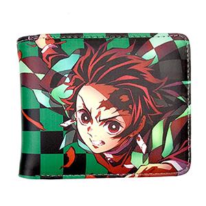 Leather bag Hot Demon Slayer Portemonnee Cartoon Portemonnee Leren Korte Portemonnees voor Mannen Vrouwen