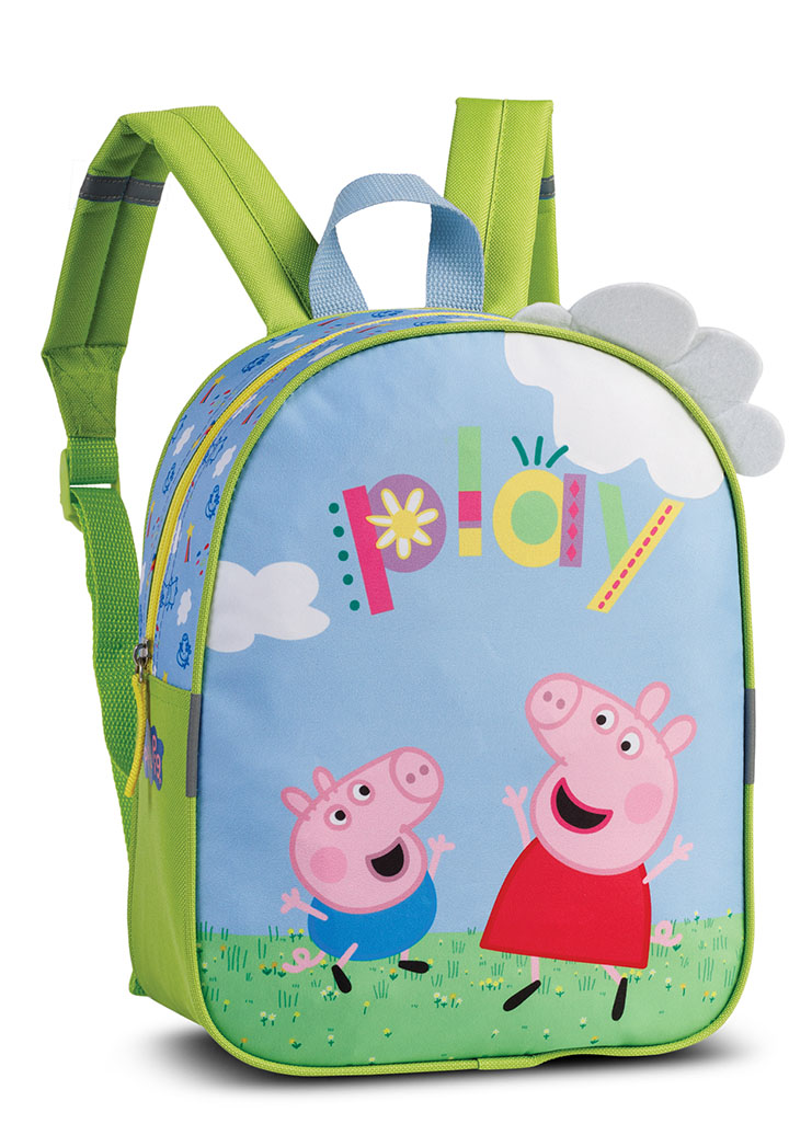 Peppa Pig Kinder Rugzak Licht Groen Play