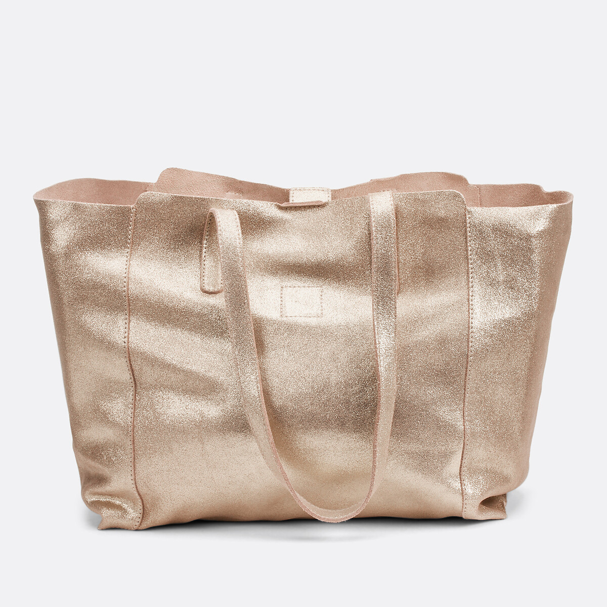 LA REDOUTE COLLECTIONS Handtas in metallic leer