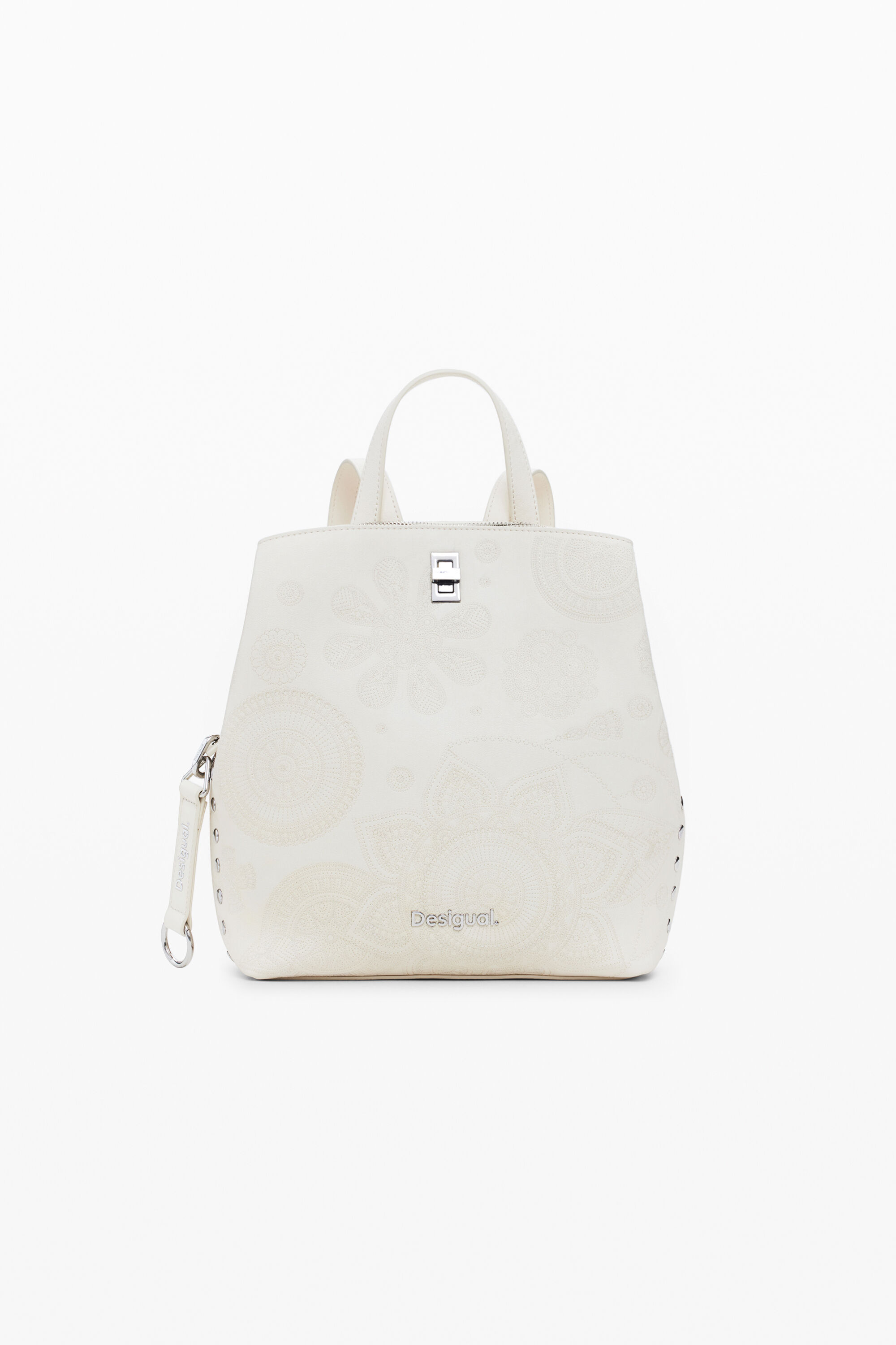 Desigual Middelgrote mandala-rugzak - WHITE