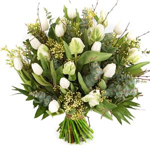 Boeketcadeau Witte tulpen voor pasen