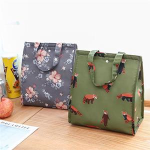 Picture to Burn Waterproof Thermal Insulation Storage Tote Portable Insulated Box Pouch Oxford Cloth Food Bag