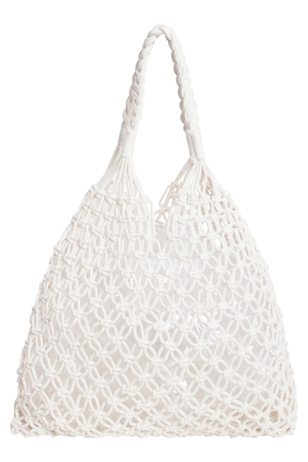 Smashed Lemon 56016 gehaakte schoudertas off-white