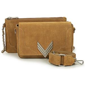 Ikks Schoudertas  111 WESTERN COL CAMEL DECOUPE SUEDE