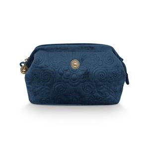 PiP Studio Velvet Quiltey Days make-up tas blauw
