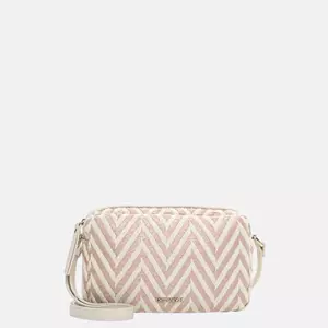 EMILY & NOAH Raffia crossbody tas pink salt