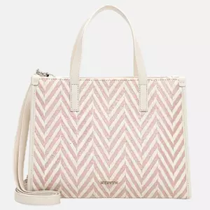 EMILY & NOAH Raffia handtas M pink salt
