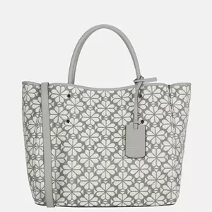 Kate Spade Flower Jacquard M handtas grey multi
