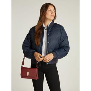Tommy Hilfiger Schoudertas TH HERITAGE SHOULDER BAG , dames avondtas, clutch, mini bag, handtas, gouden details