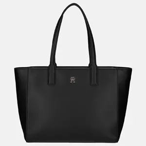 Tommy Hilfiger Shopper TH SOFT LOGO TOTE , dames handtas, schoudertas, schoudertas in elegante uitstraling