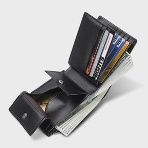 VantaGoods Heren portemonnee van echt leer, multifunctioneel: Trendy, grote capaciteit, casual portemonnee voor munten koffie
