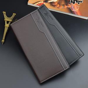 CrossCart Herenportemonnee - Casual Business, Multi-Card Slot, Grote Capaciteit, Dun Zacht Ontwerp zwart