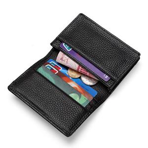 Niubest Modestijl Heren Echt Leer Bank Creditcard Case ID VIP-kaarten Houders Visitekaarthouder Portemonnee Reisaccessoires Slanke portemonnee koffie
