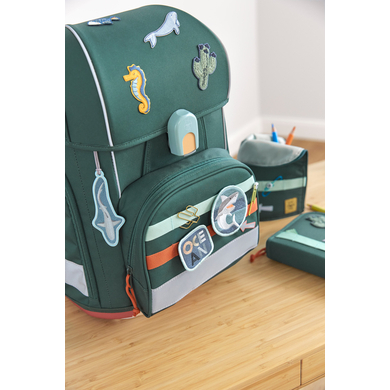 Lässig School Set Boxy Uniek donker green
