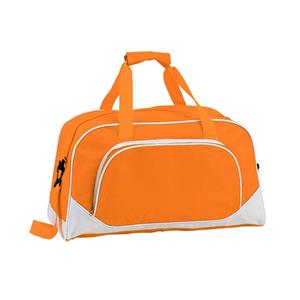 Merkloos Sporttas of vrije tijd tas - oranje - x 24 x 20 cm - 2 vakken - draagband -
