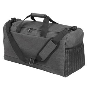 Merkloos Sporttas/weekendtas met schoenenvak - grijs - 54 x 31 x 26 cm - liter - Reistassen -