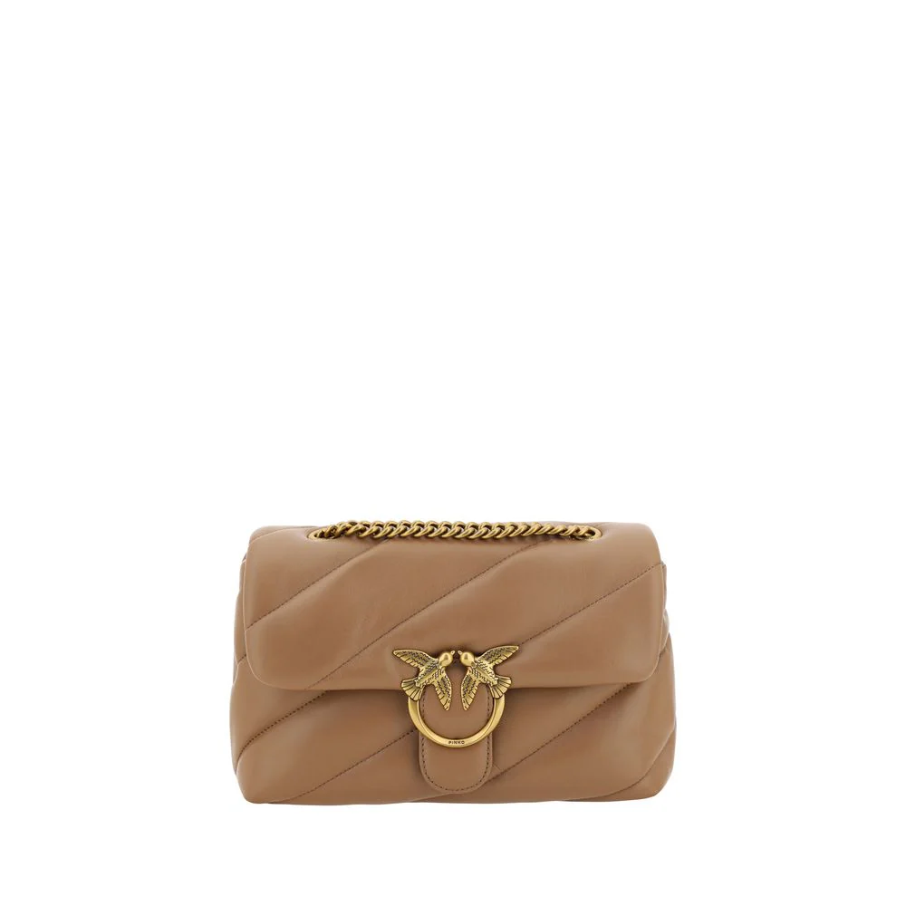 Pinko Love classic schoudertas van kalfsleer