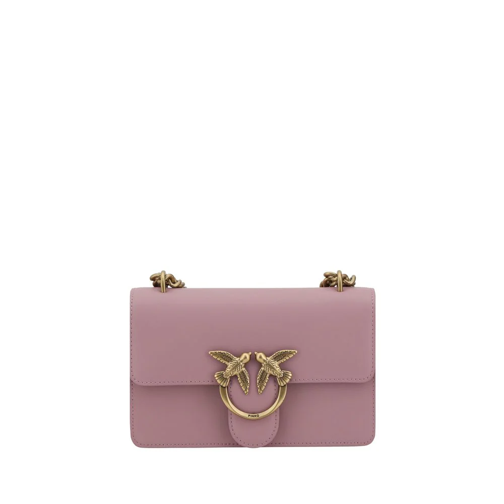 Pinko Love one mini schoudertas van kalfsleer