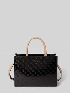 Guess Tote bag met structuurmotief met label, model 'ARNELA'